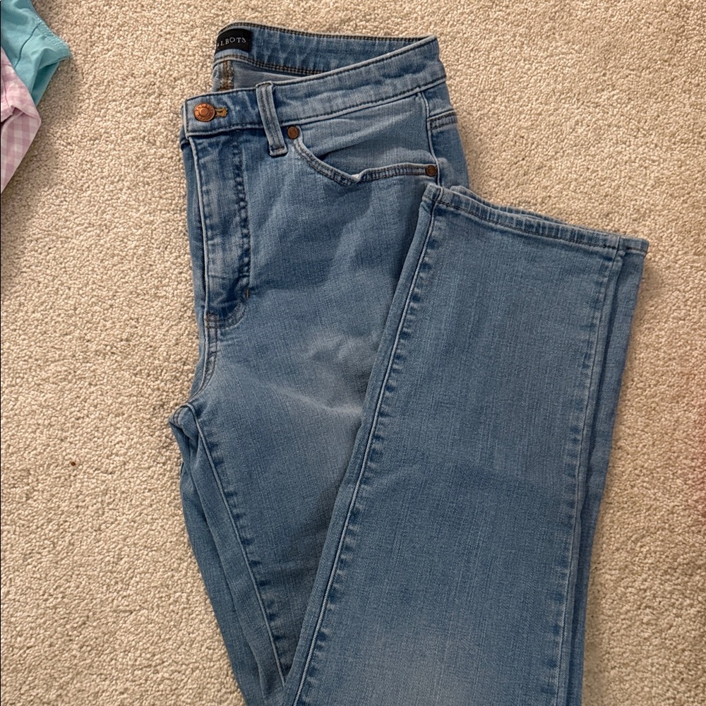 Talbots Blue Straight Leg Jeans - Picture 4 of 4